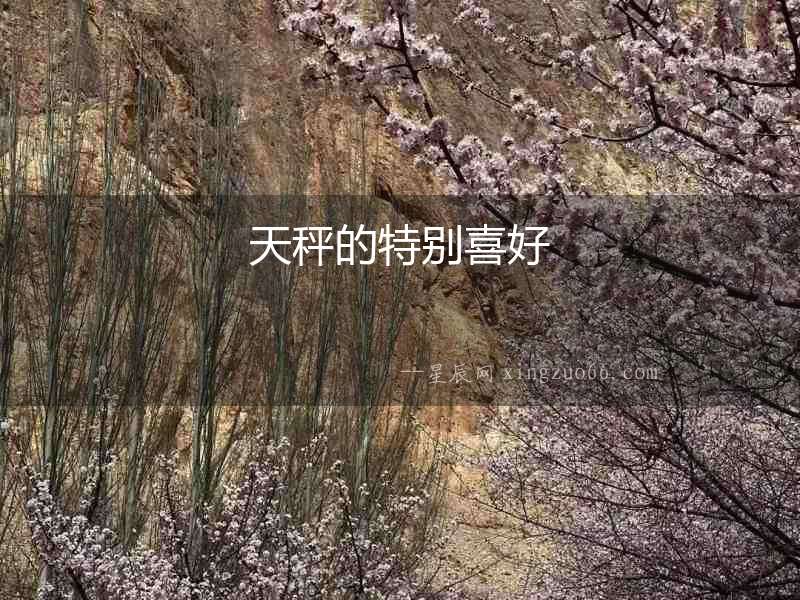 天秤的特別喜好
