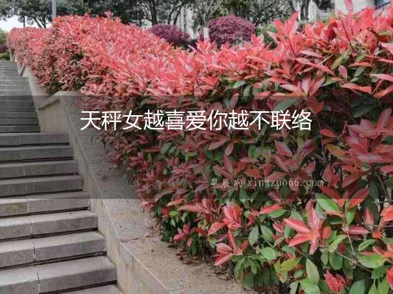天秤女越喜愛你越不聯(lián)絡(luò)