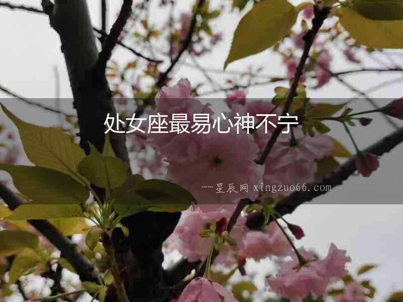處女座最易心神不寧