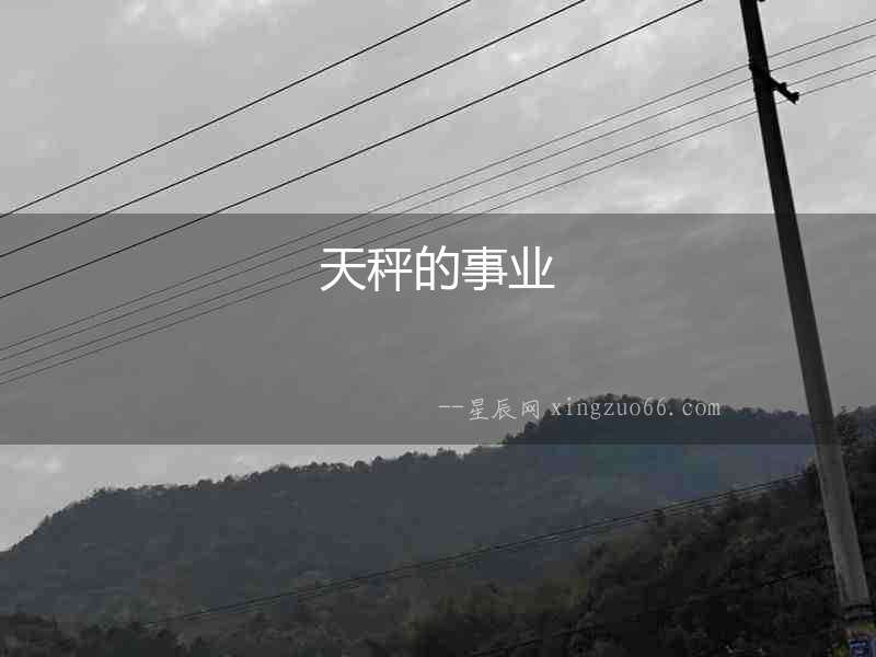 天秤的事業