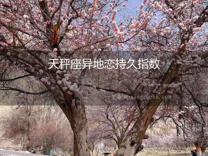 天秤座異地戀持久指數(shù)