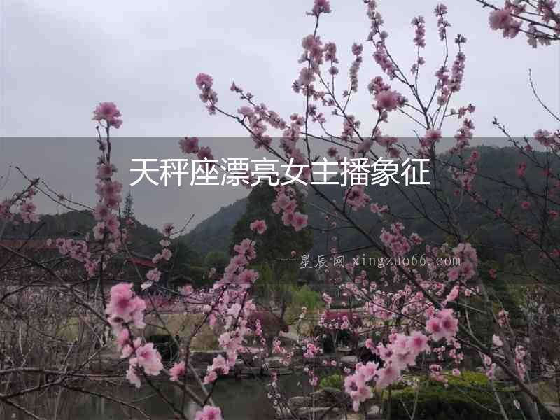 天秤座漂亮女主播象征