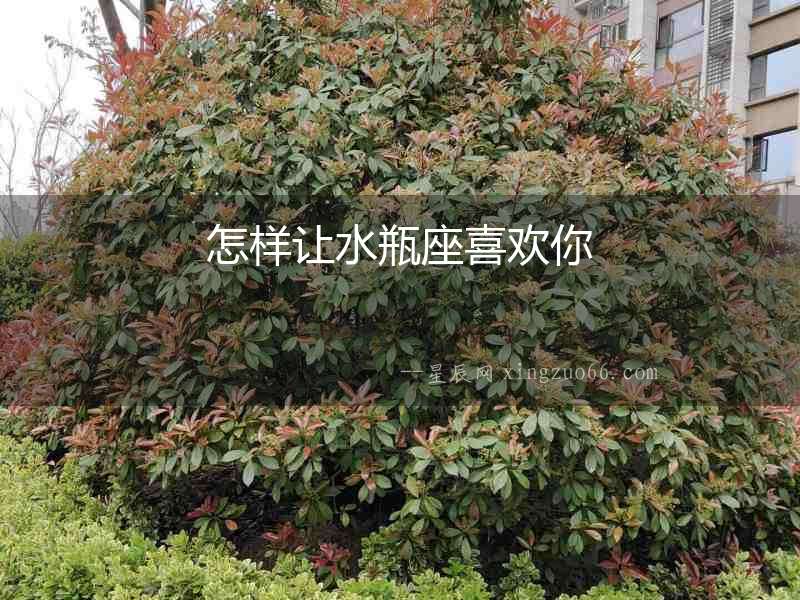 怎樣讓水瓶座喜歡你