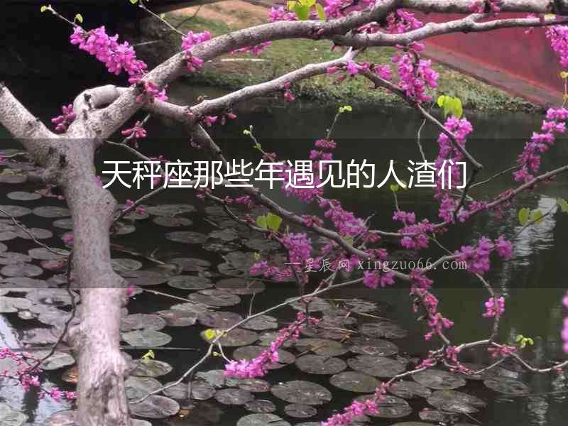 天秤座那些年遇見的人渣們
