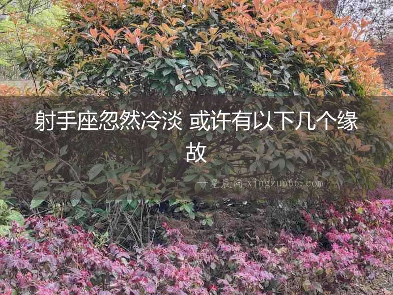射手座忽然冷淡 或許有以下幾個(gè)緣故