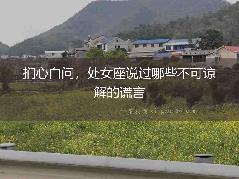 捫心自問，處女座說過哪些不可諒解的謊言