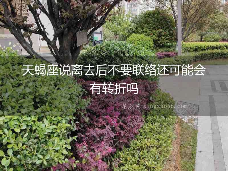 天蝎座說(shuō)離去后不要聯(lián)絡(luò)還可能會(huì)有轉(zhuǎn)折嗎