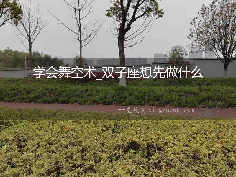 學會舞空術_雙子座想先做什么