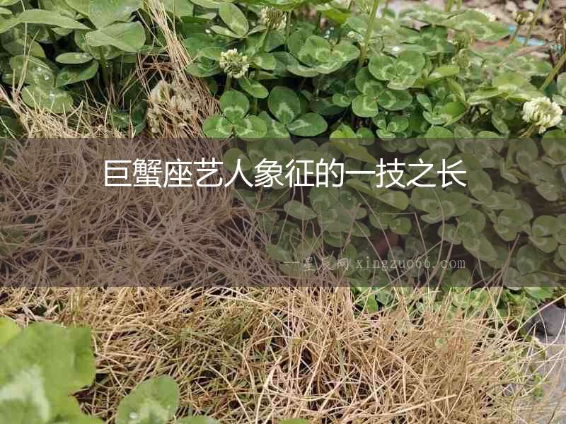 巨蟹座藝人象征的一技之長