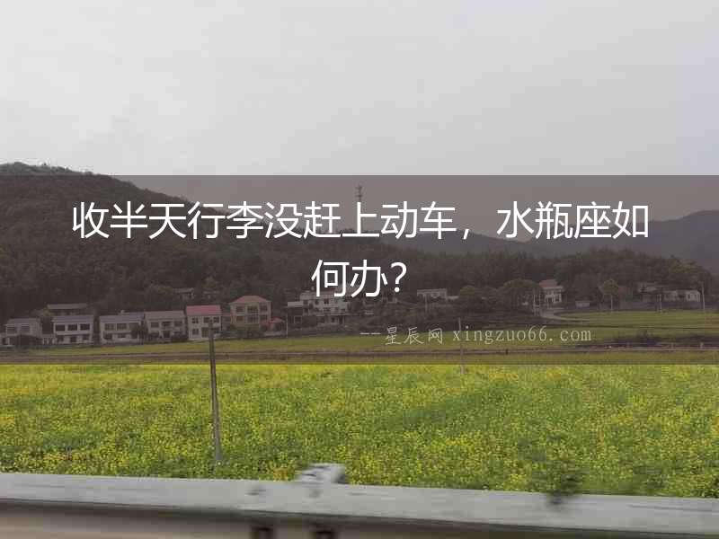 收半天行李沒趕上動(dòng)車，水瓶座如何辦？