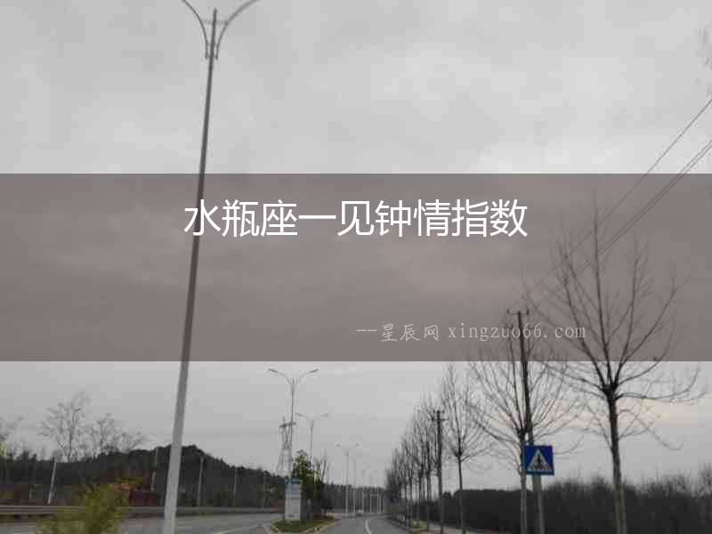 水瓶座一見鐘情指數
