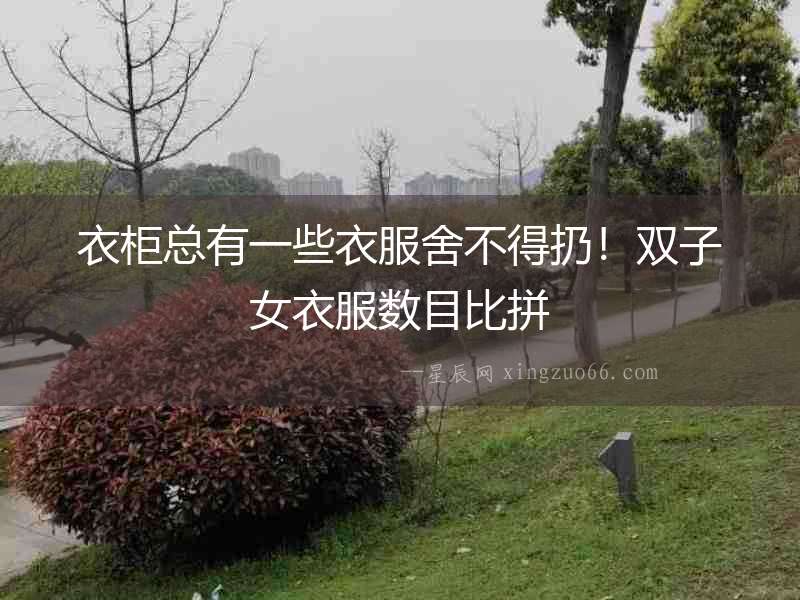 衣柜總有一些衣服舍不得扔！雙子女衣服數目比拼