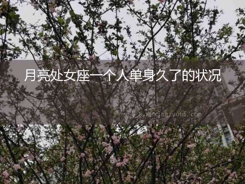 月亮處女座一個人單身久了的狀況