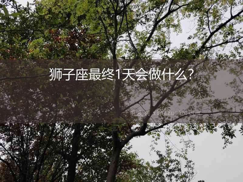 獅子座最終1天會(huì)做什么？