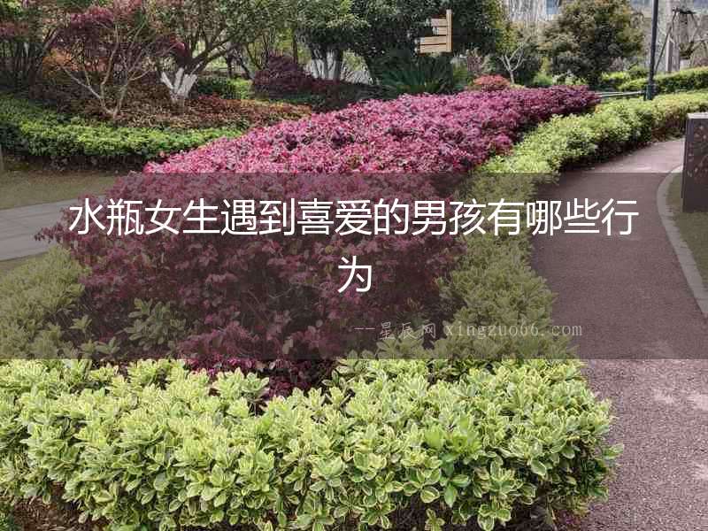水瓶女生遇到喜愛的男孩有哪些行為