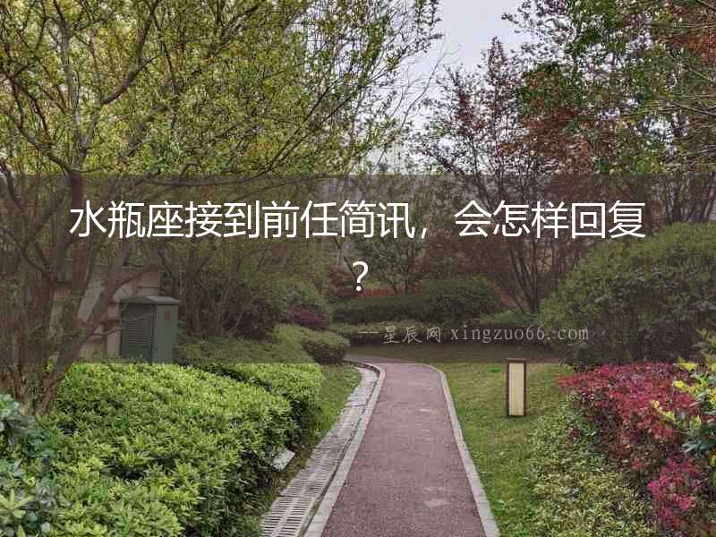 水瓶座接到前任簡訊，會怎樣回復？