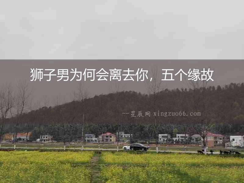 獅子男為何會離去你，五個緣故