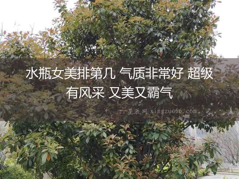 水瓶女美排第幾 氣質(zhì)非常好 超級有風(fēng)采 又美又霸氣