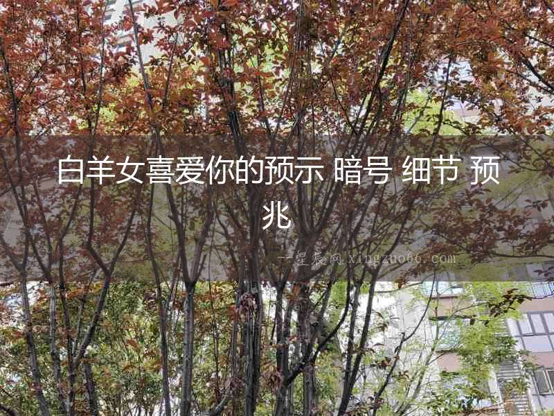 白羊女喜愛(ài)你的預(yù)示 暗號(hào) 細(xì)節(jié) 預(yù)兆