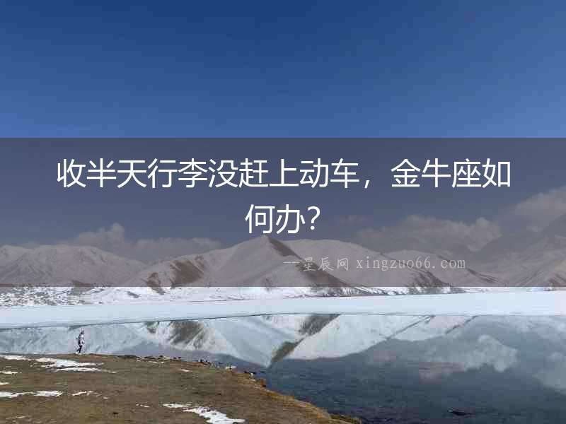 收半天行李沒趕上動車，金牛座如何辦？