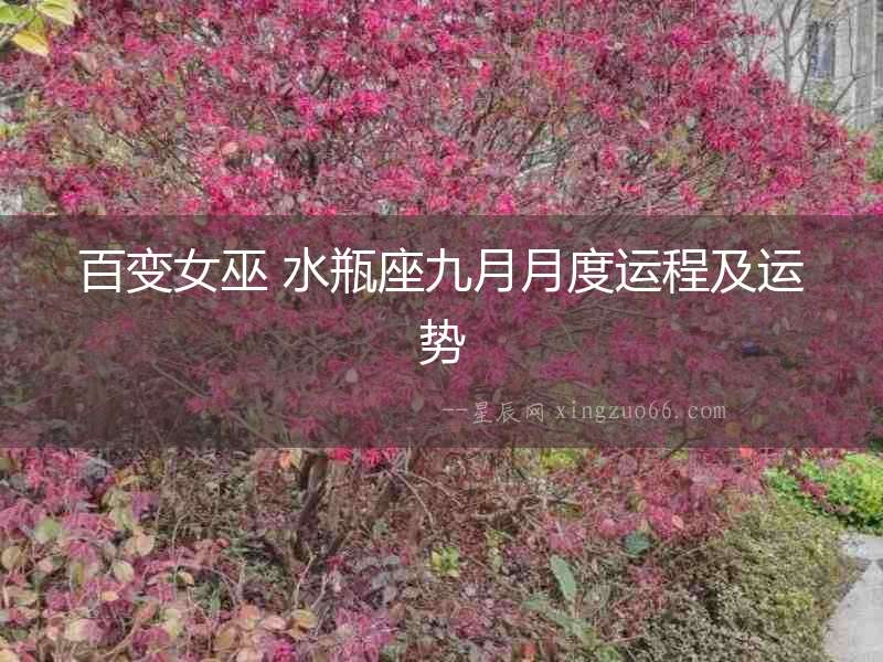 百變女巫 水瓶座九月月度運(yùn)程及運(yùn)勢(shì)