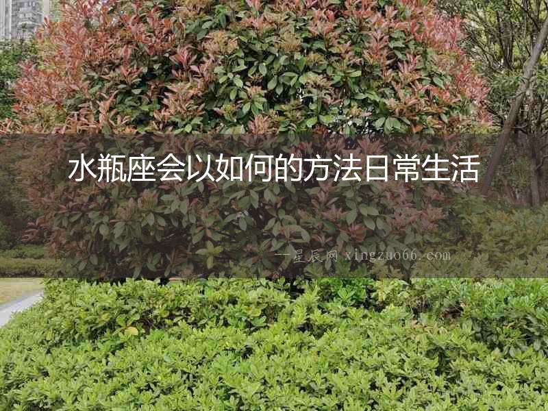 水瓶座會(huì)以如何的方法日常生活