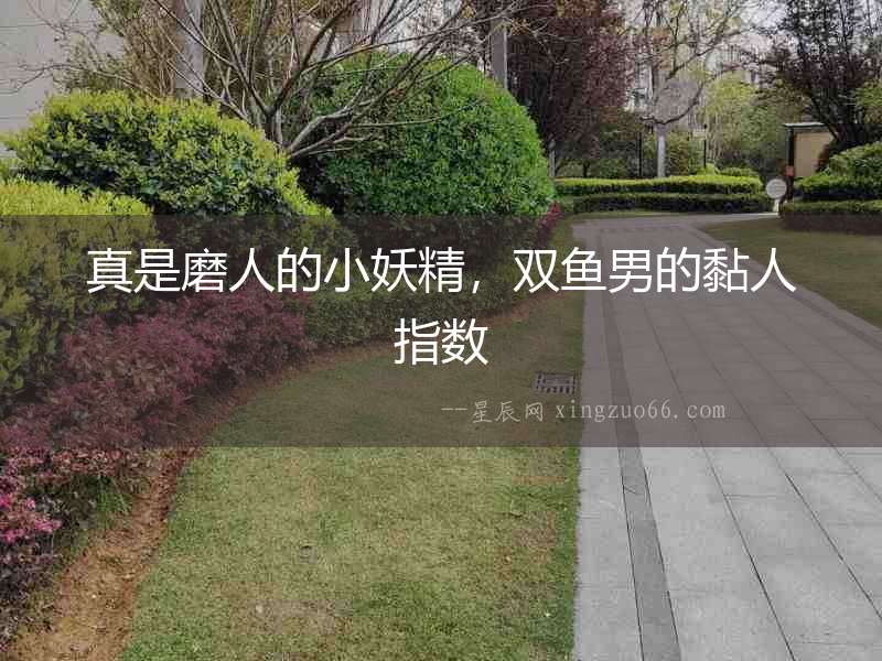 真是磨人的小妖精，雙魚男的黏人指數