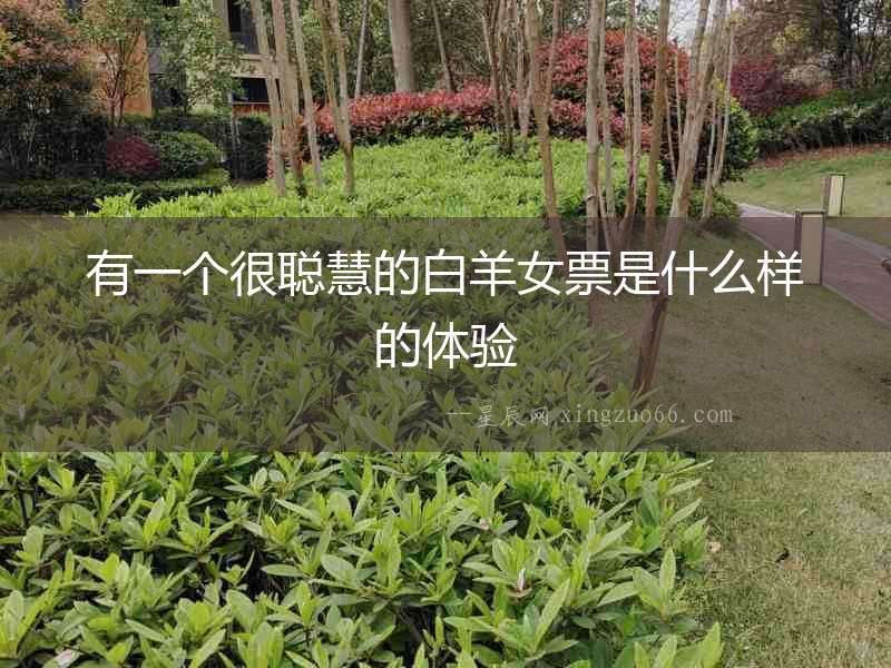 有一個(gè)很聰慧的白羊女票是什么樣的體驗(yàn)