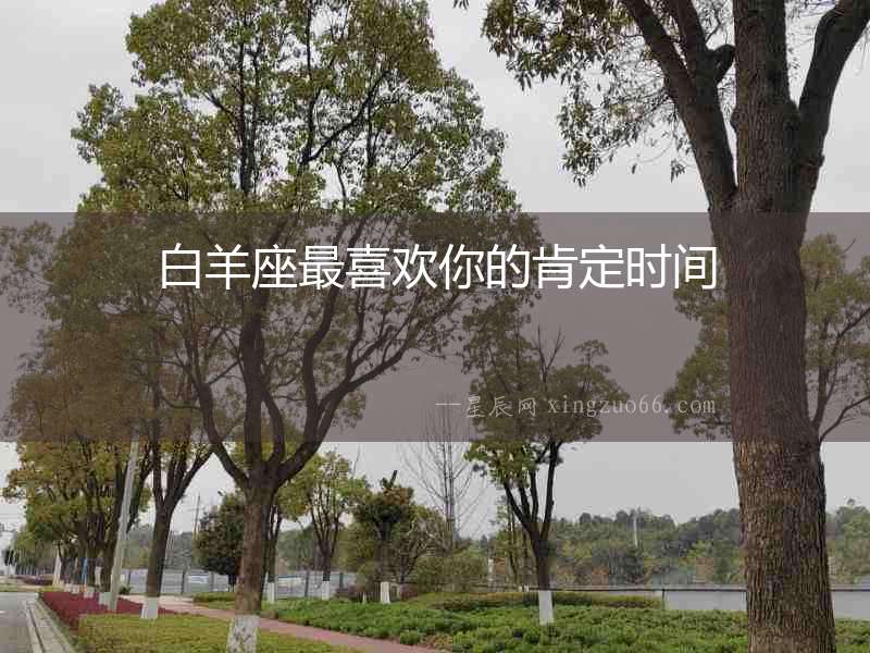 白羊座最喜歡你的肯定時間
