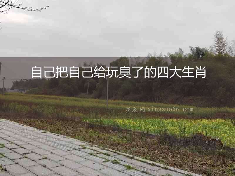 自己把自己給玩臭了的四大生肖