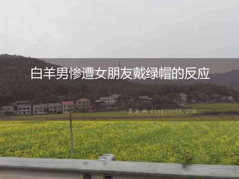 白羊男慘遭女朋友戴綠帽的反應(yīng)