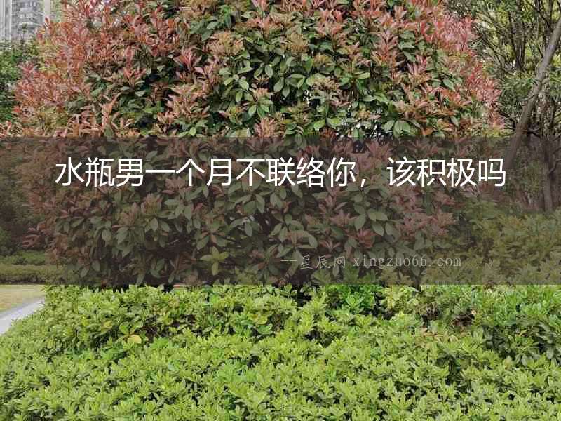 水瓶男一個月不聯(lián)絡(luò)你，該積極嗎