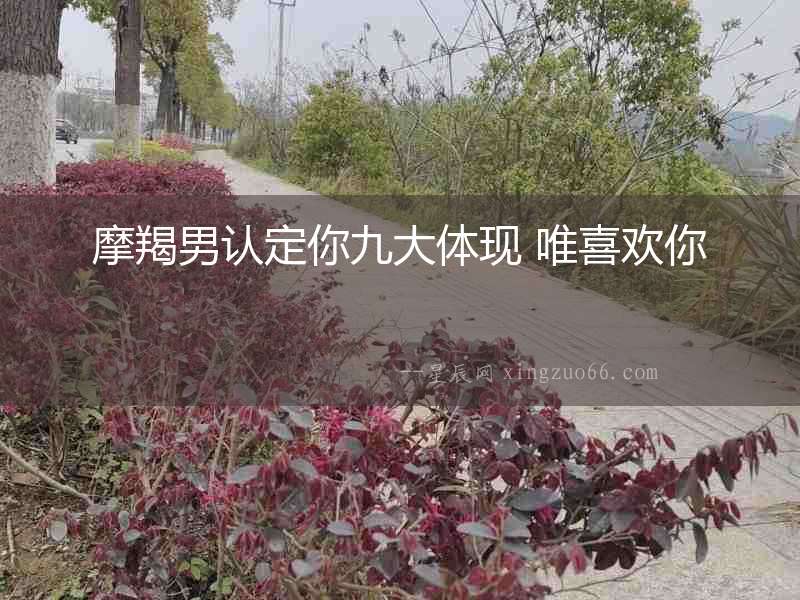 摩羯男認(rèn)定你九大體現(xiàn) 唯喜歡你