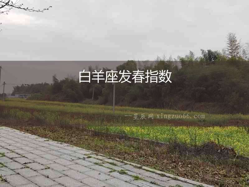 白羊座發春指數
