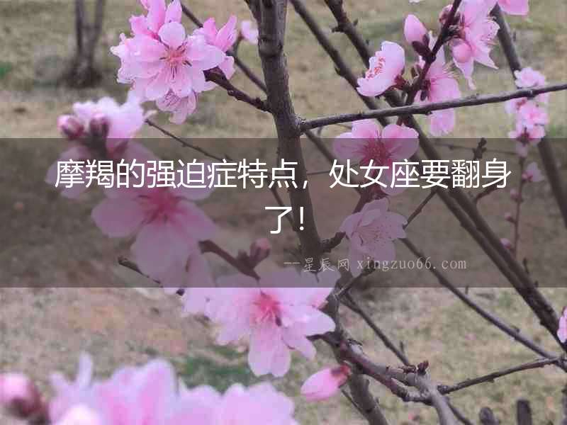 摩羯的強迫癥特點，處女座要翻身了！