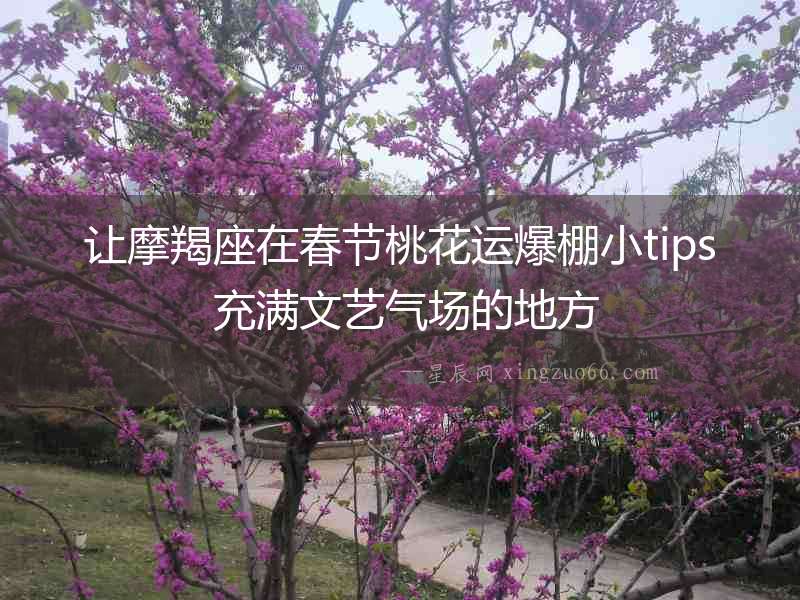 讓摩羯座在春節(jié)桃花運(yùn)爆棚小tips 充滿文藝氣場(chǎng)的地方