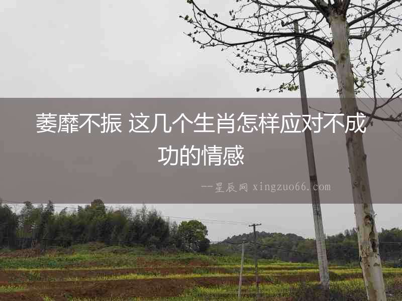 萎靡不振 這幾個生肖怎樣應(yīng)對不成功的情感