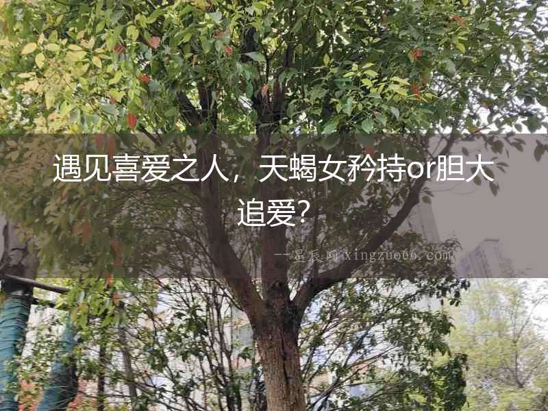 遇見喜愛之人，天蝎女矜持or膽大追愛？