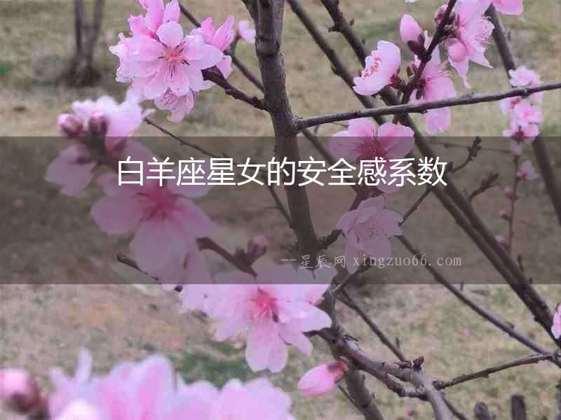 白羊座星女的安全感系數(shù)
