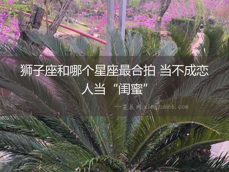 獅子座和哪個(gè)星座最合拍 當(dāng)不成戀人當(dāng)“閨蜜”