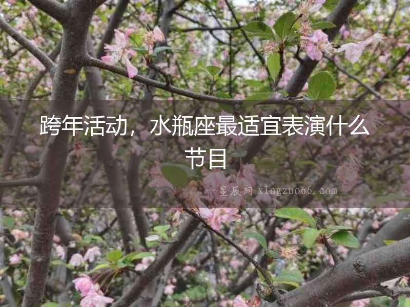 跨年活動，水瓶座最適宜表演什么節目
