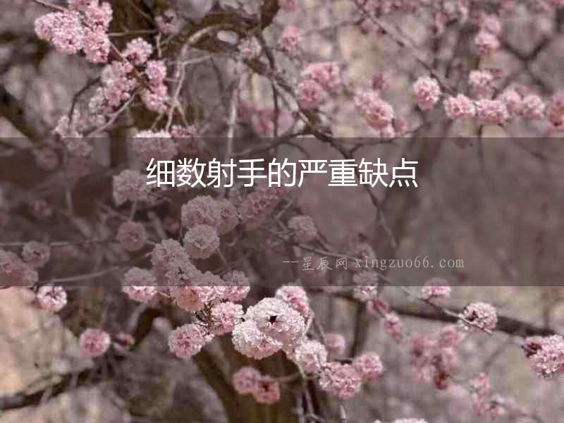 細(xì)數(shù)射手的嚴(yán)重缺點