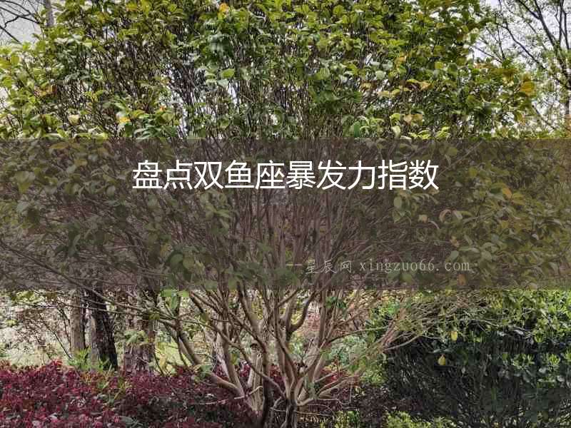 盤點(diǎn)雙魚座暴發(fā)力指數(shù)