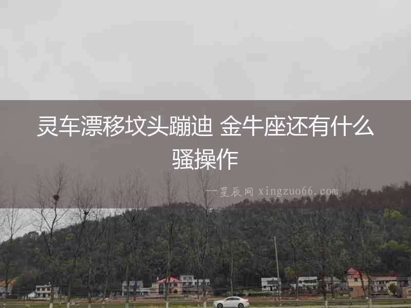 靈車漂移墳頭蹦迪 金牛座還有什么騷操作