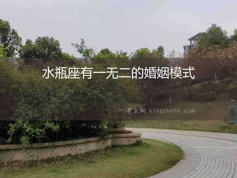 水瓶座有一無二的婚姻模式