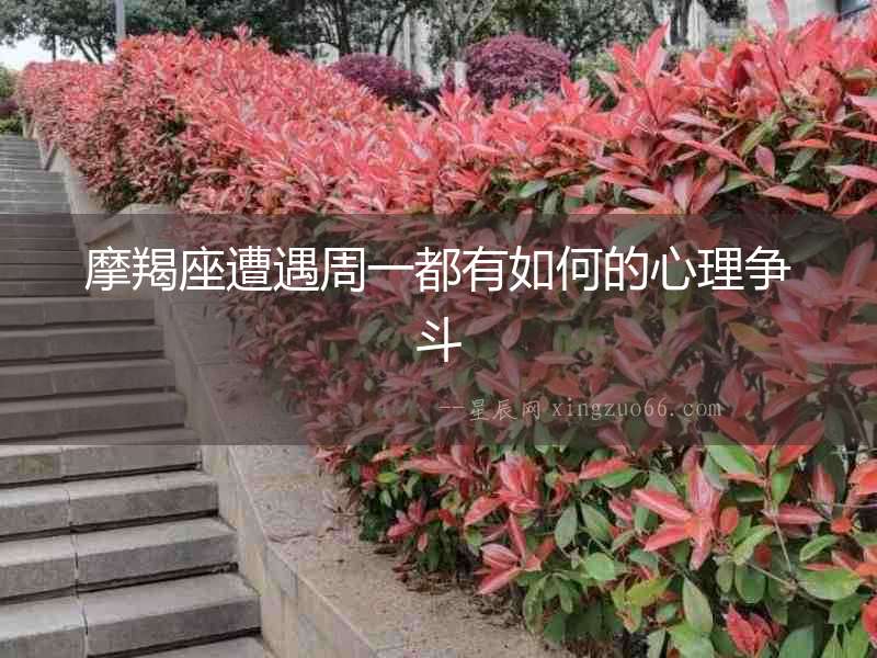 摩羯座遭遇周一都有如何的心理爭斗
