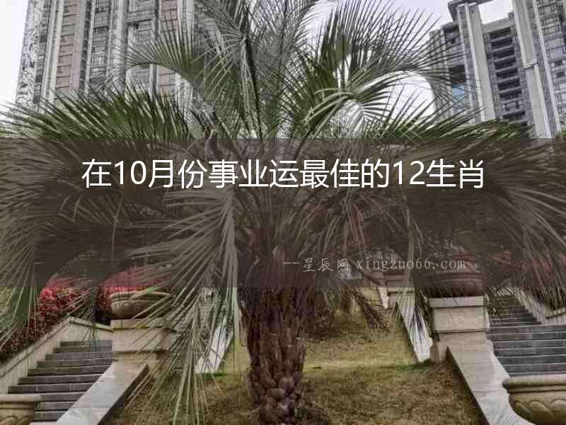 在10月份事業運最佳的12生肖