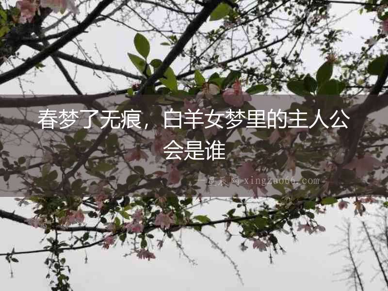春夢了無痕，白羊女夢里的主人公會是誰