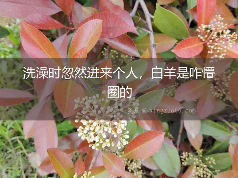 洗澡時(shí)忽然進(jìn)來(lái)個(gè)人，白羊是咋懵圈的
