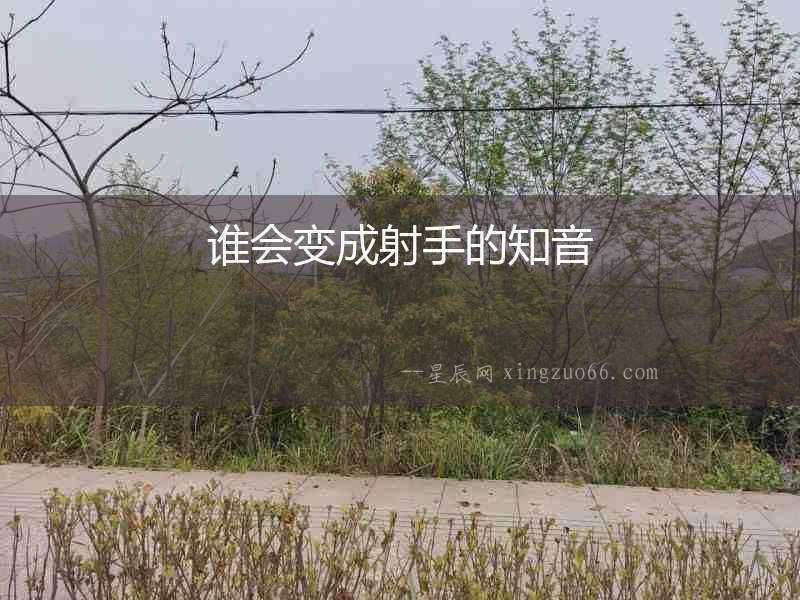 誰會變成射手的知音